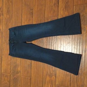 Just black women dark blue jeans